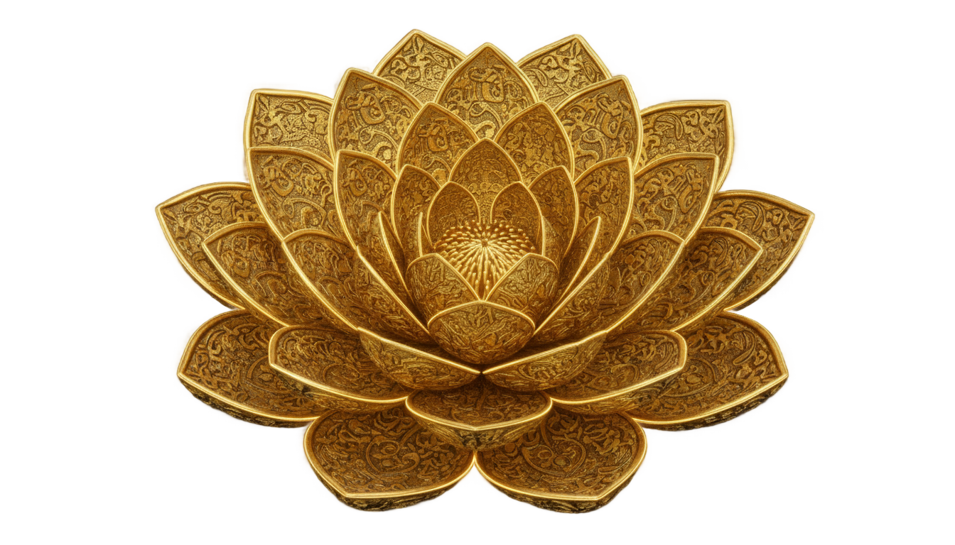 golden lotus png slot PNG transparent background