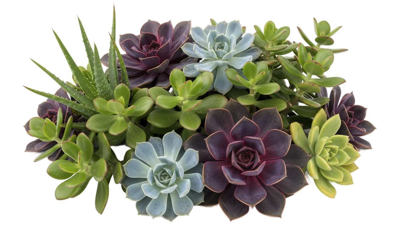 succulent arrangement png PNG transparent background