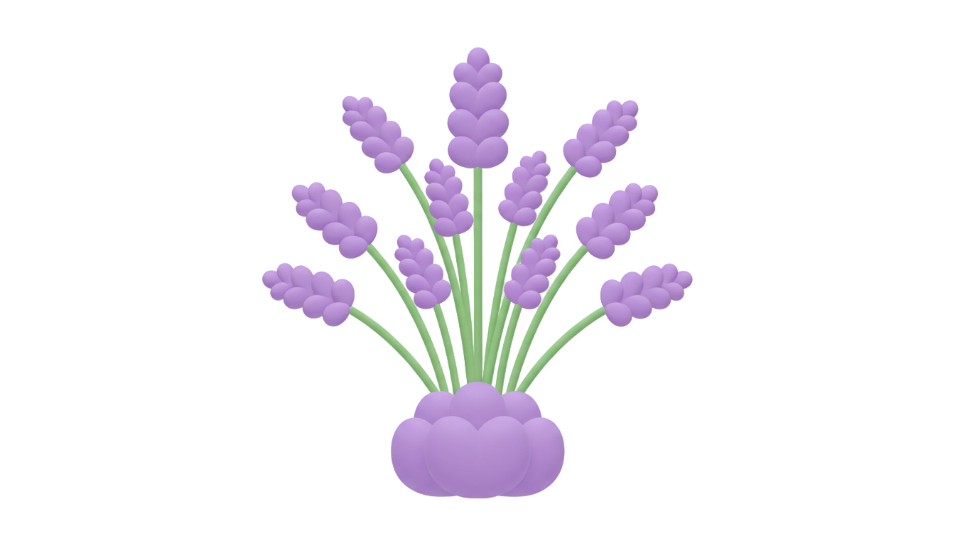 lavender cartoon png PNG transparent background