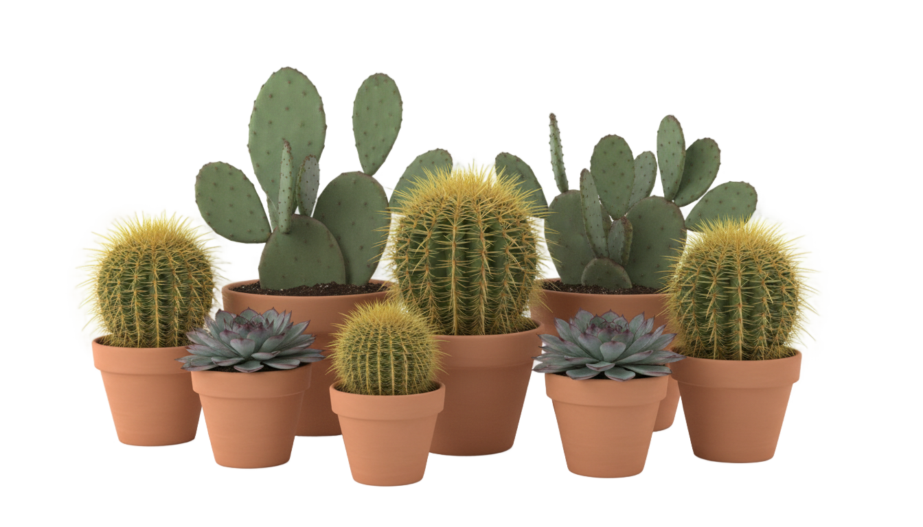 cactus y suculentas png PNG transparent background