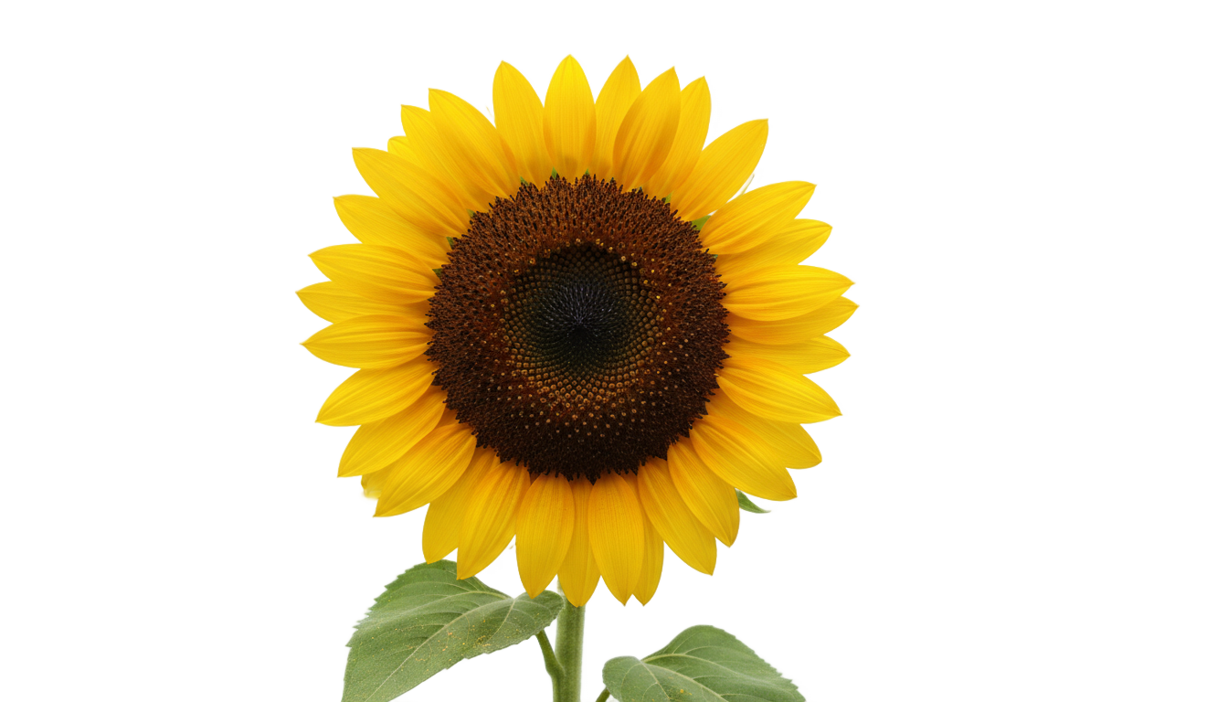 single sunflower png PNG transparent background
