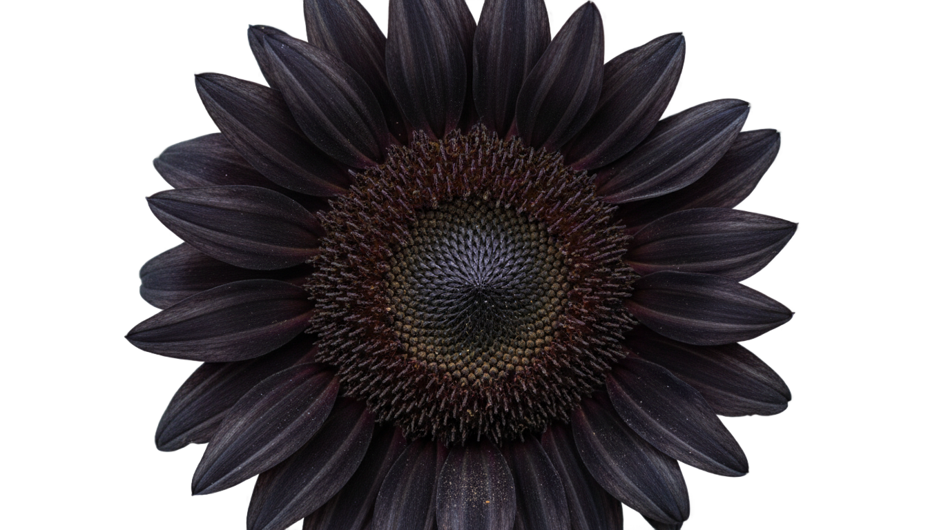 black sunflower png PNG transparent background