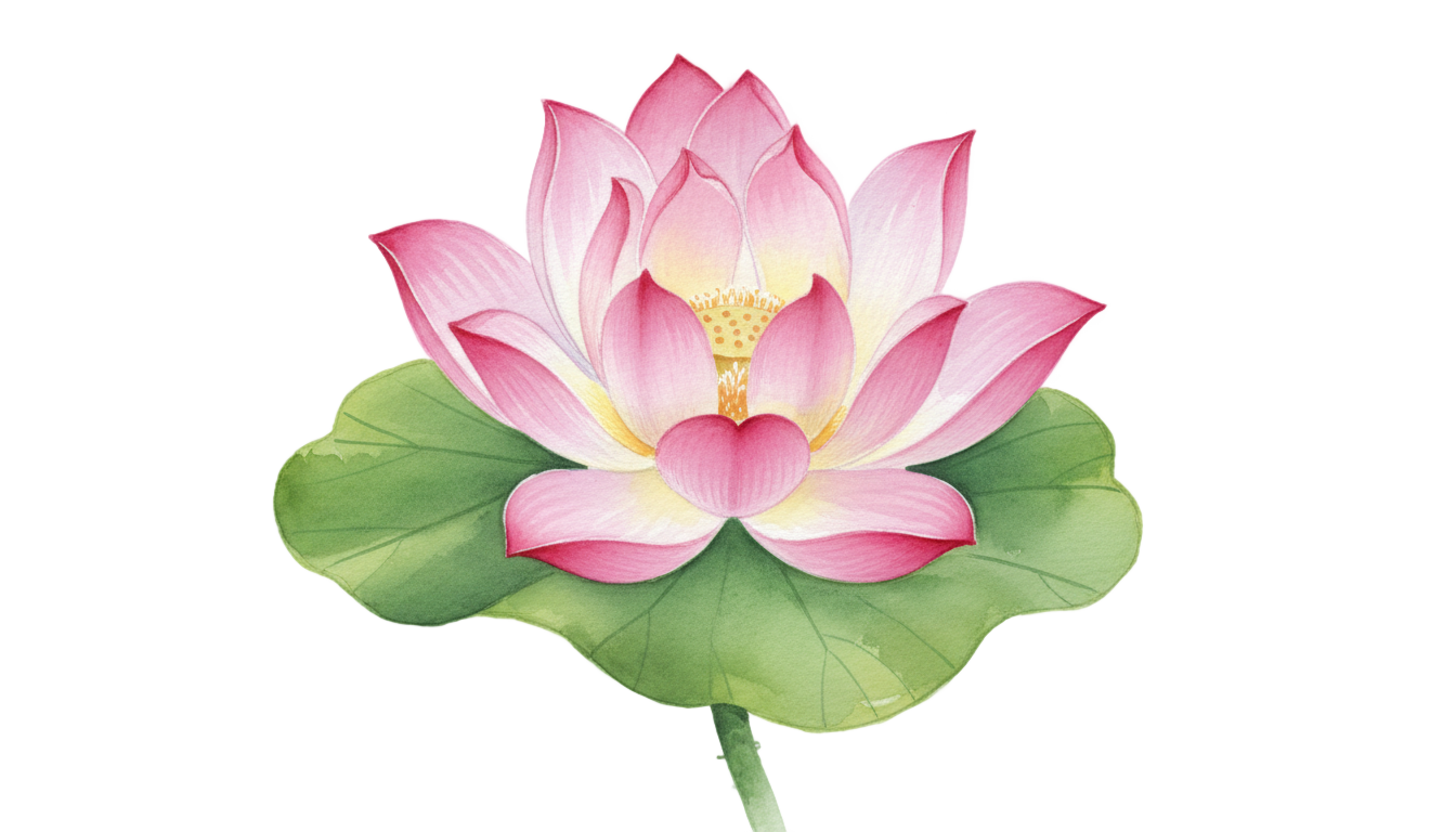lotus painting png PNG transparent background