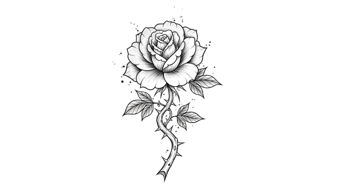 rose tattoos png PNG transparent background
