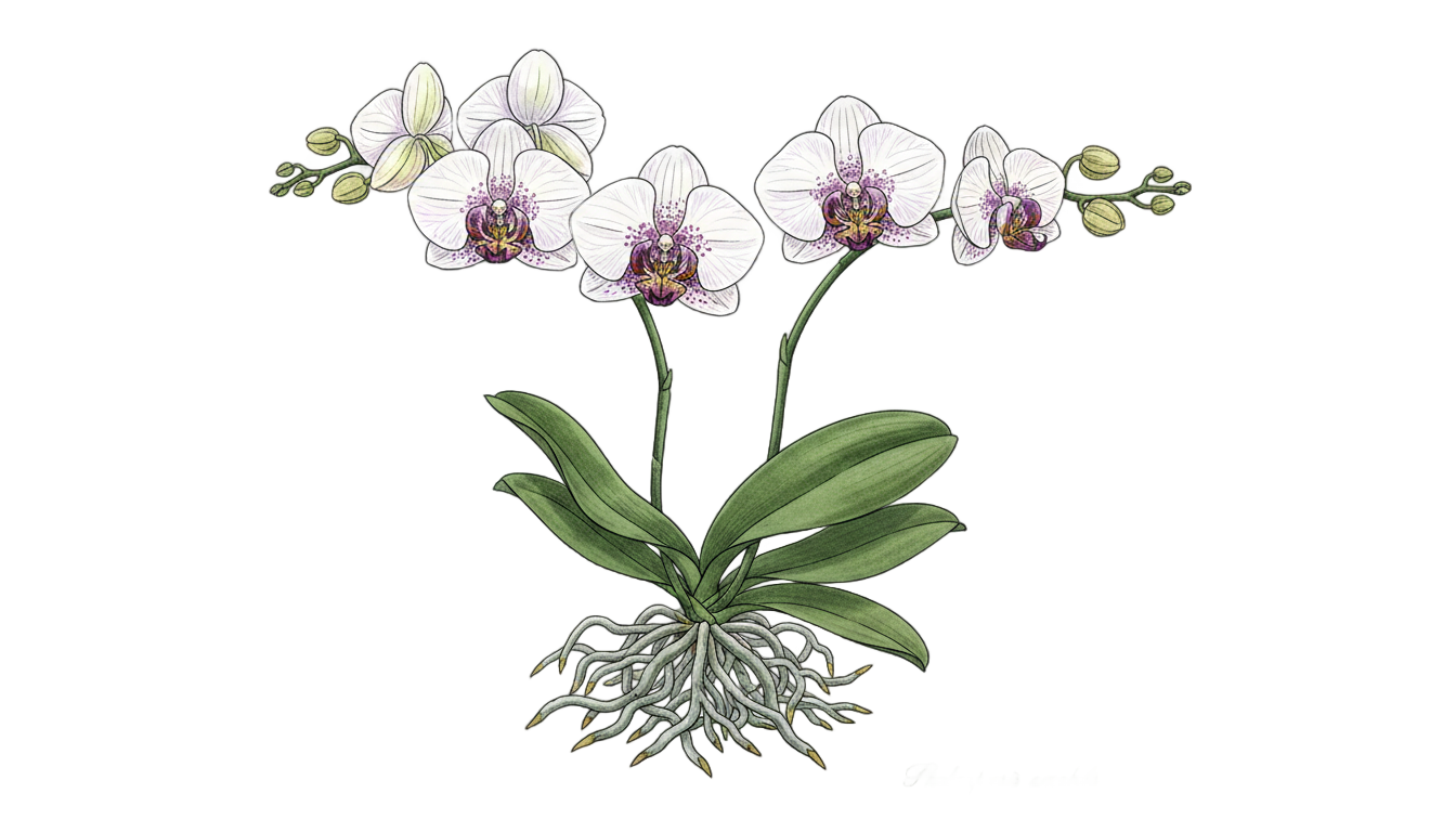 orchid drawing png PNG transparent background