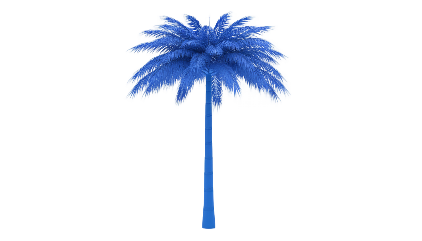 blue palm tree png PNG transparent background