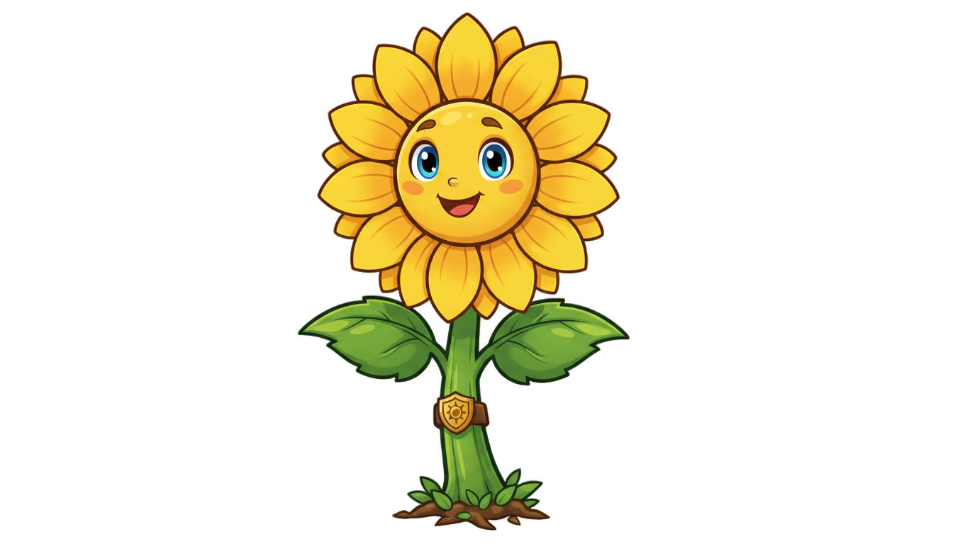 sunflower pvz2 png PNG transparent background