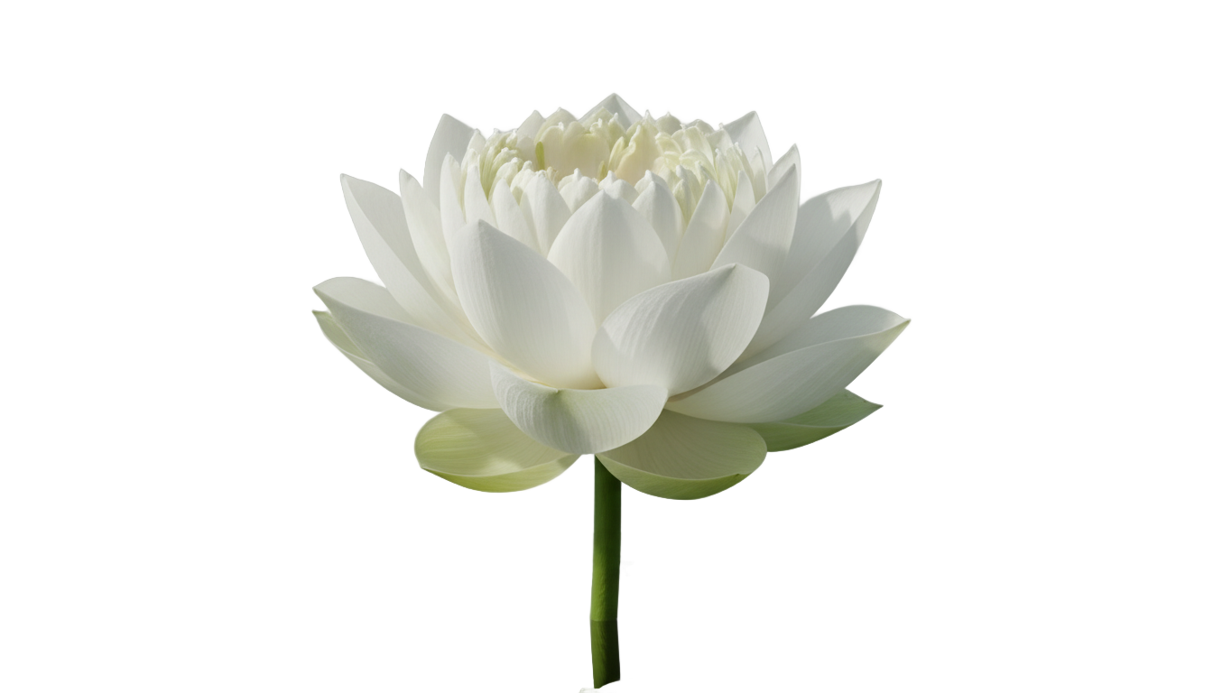 white lotus flower png PNG transparent background