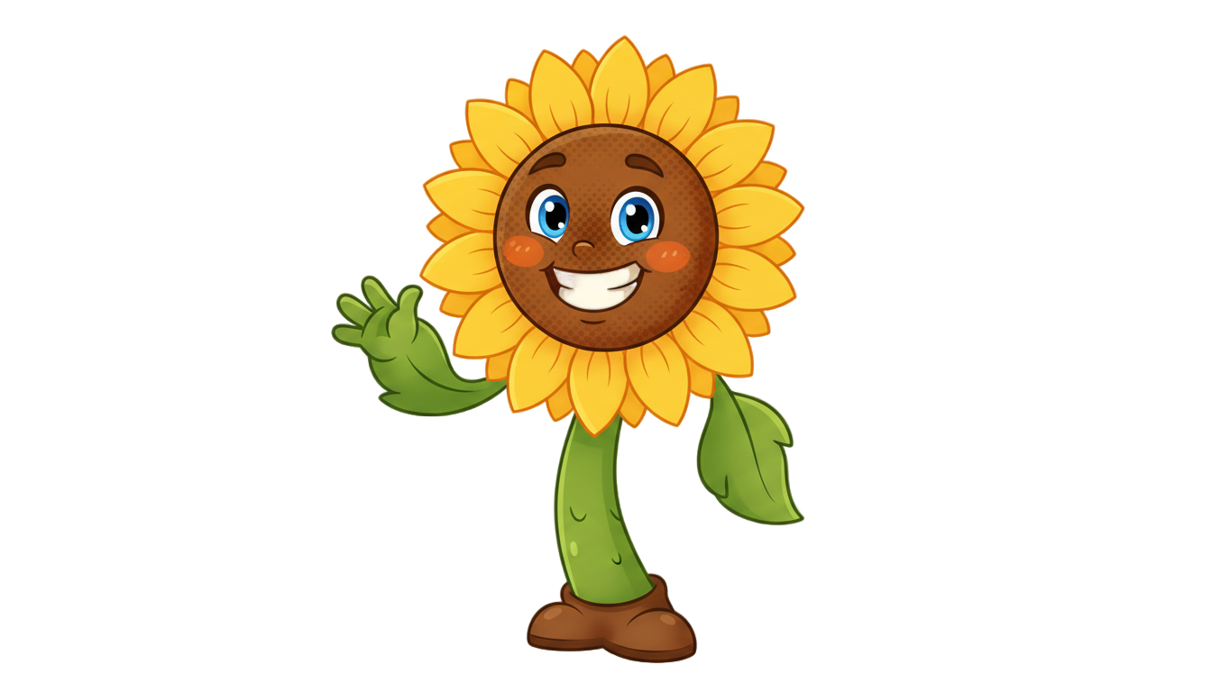 sunflower cute png PNG transparent background