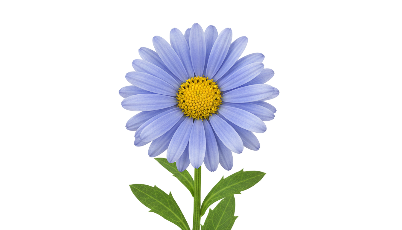 blue daisy png PNG transparent background