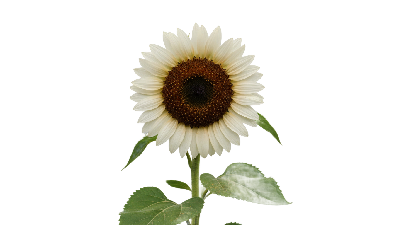 white sunflower png PNG transparent background