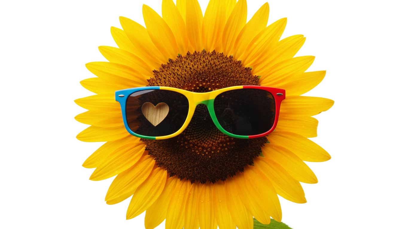 bad bunny sunflower png PNG transparent background