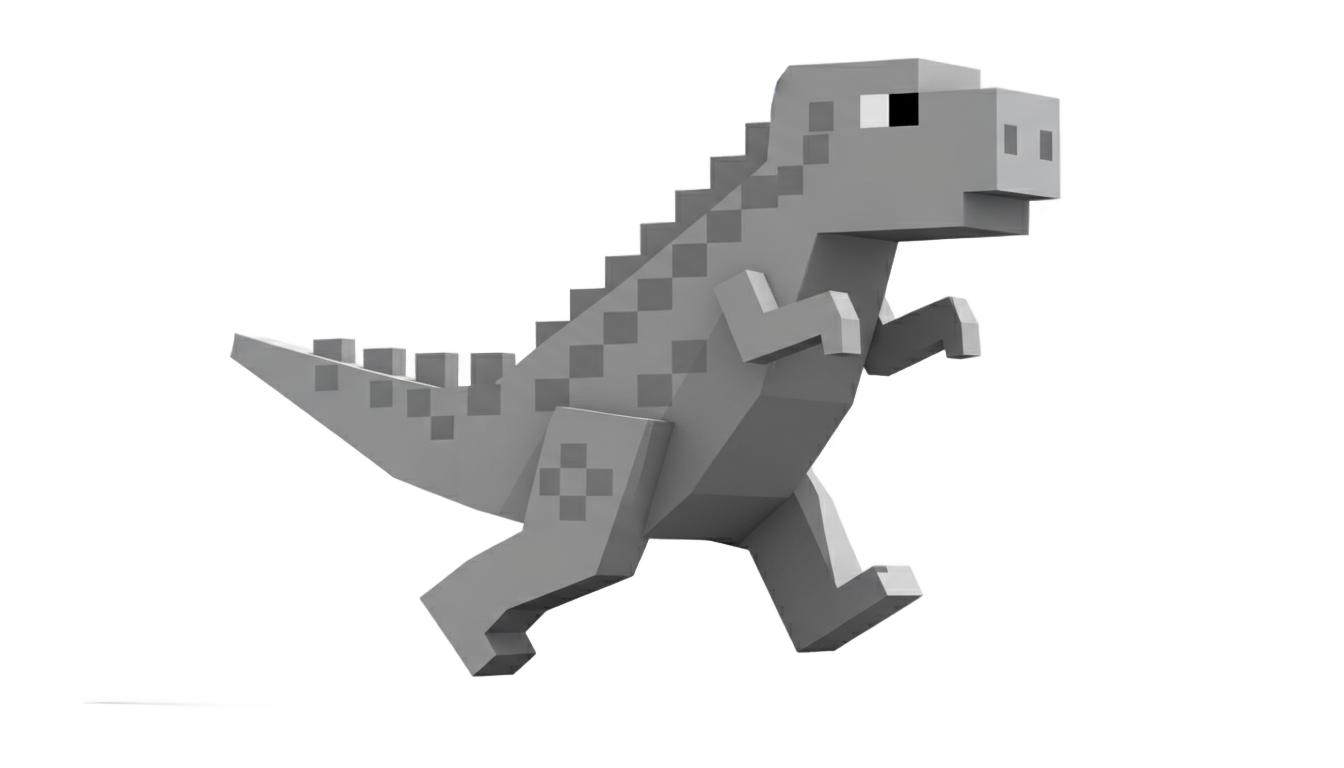cactus dino t rex game png PNG transparent background