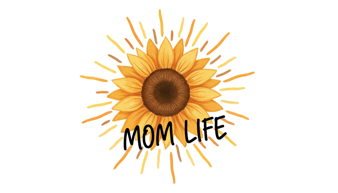 sunflower mom life png PNG transparent background