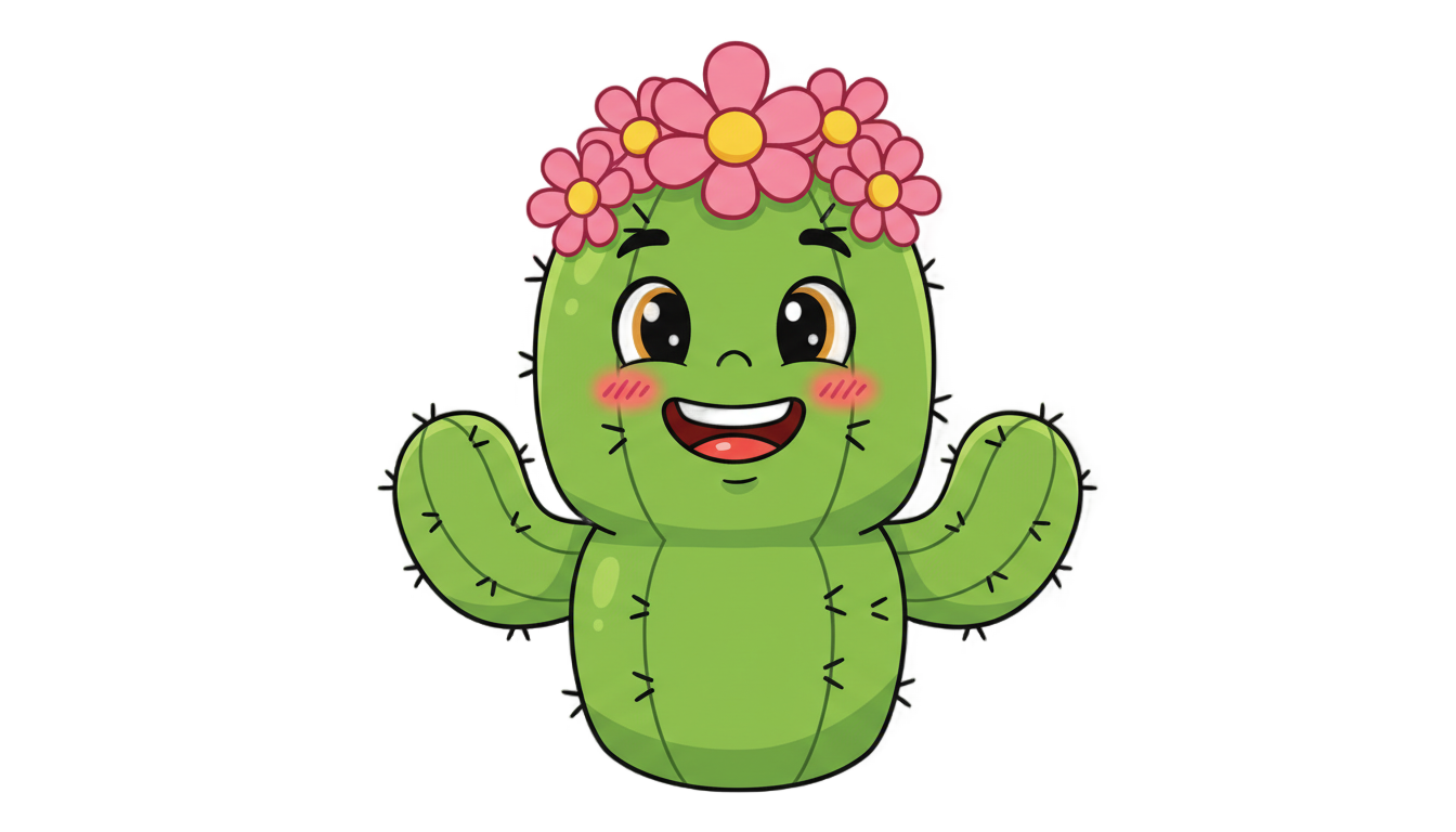 cactus animados png PNG transparent background