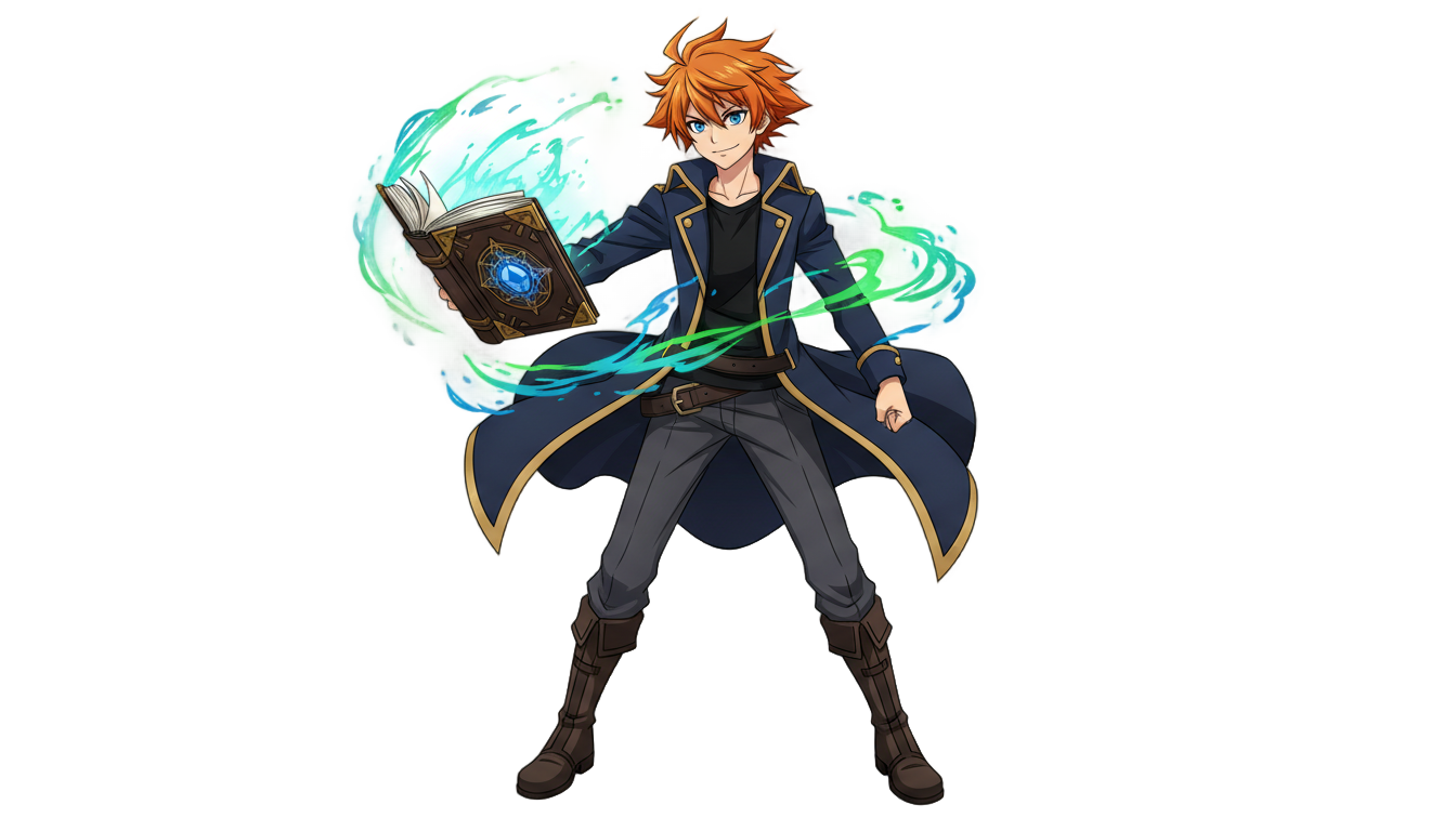 julius black clover png PNG transparent background