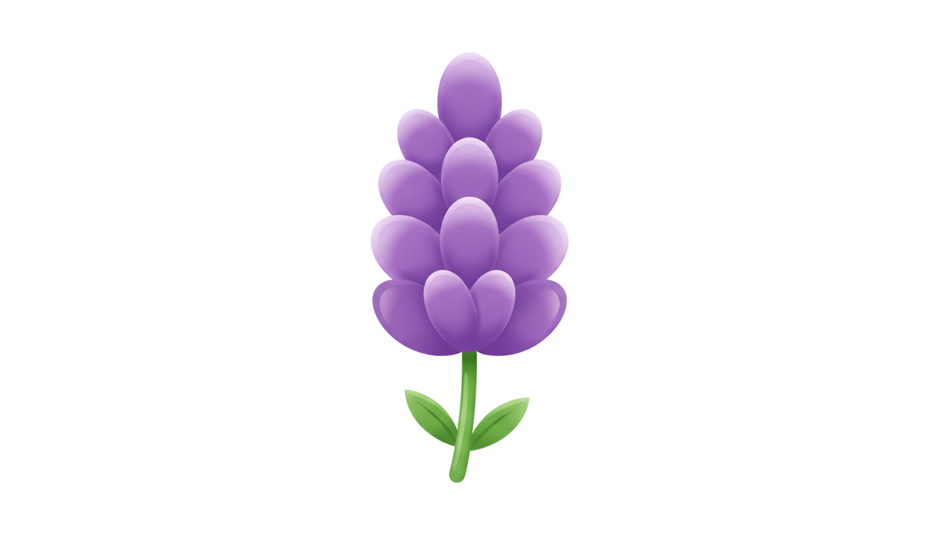 lavender emoji png PNG transparent background