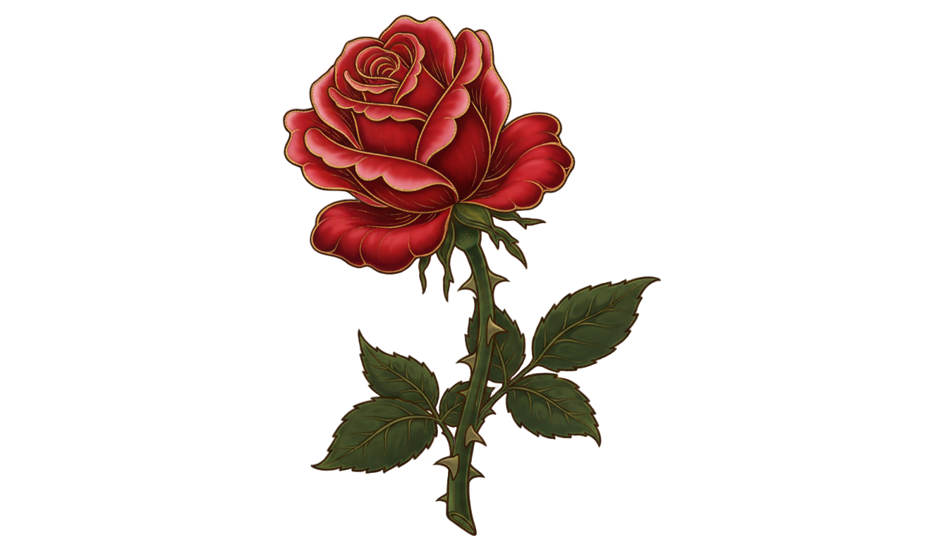 rose design png PNG transparent background
