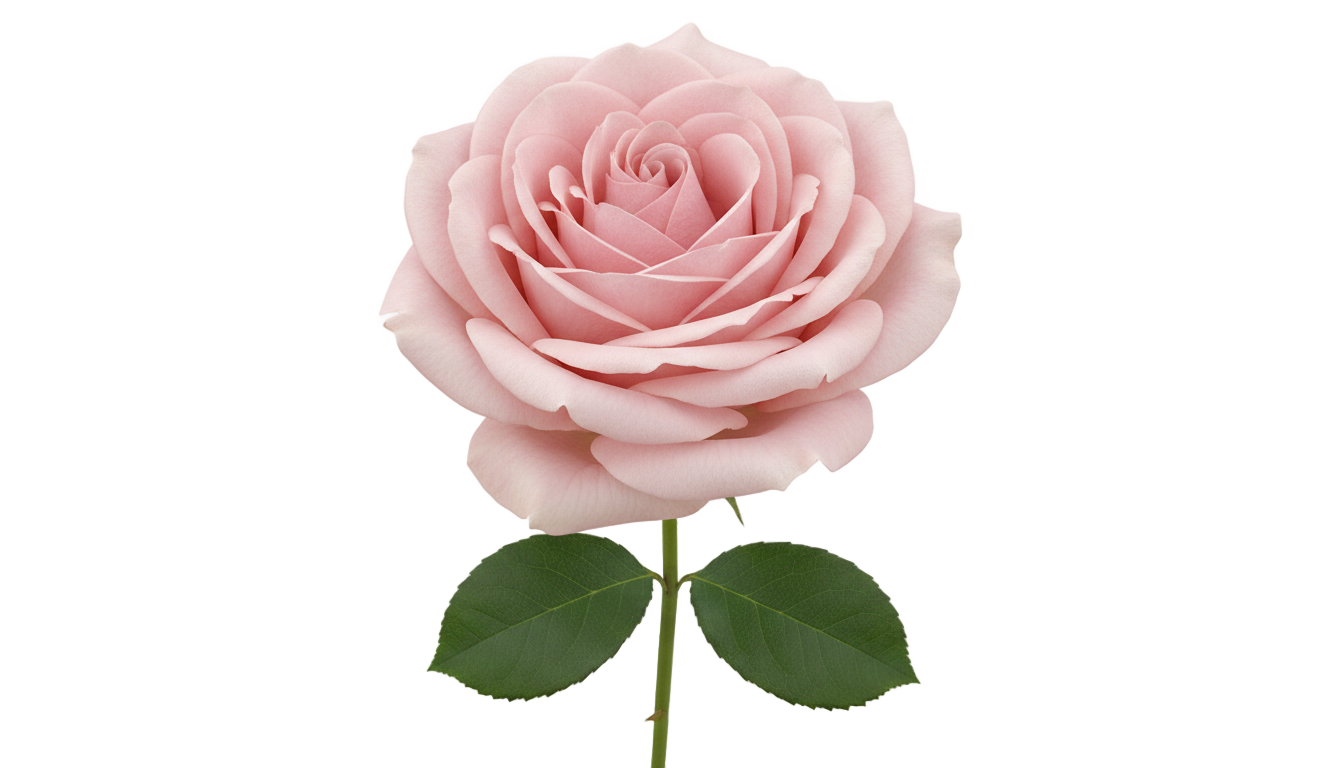 light pink rose png PNG transparent background