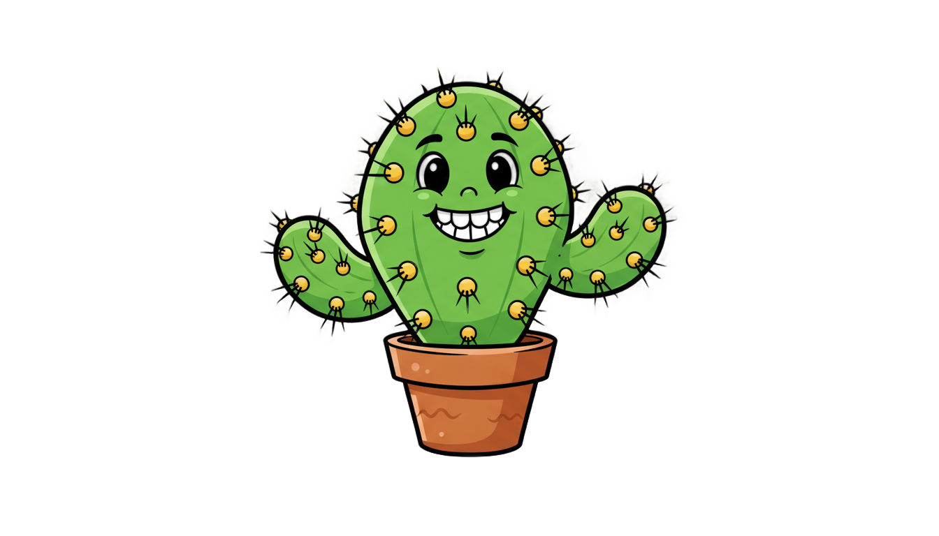 cactus caricatura png PNG transparent background