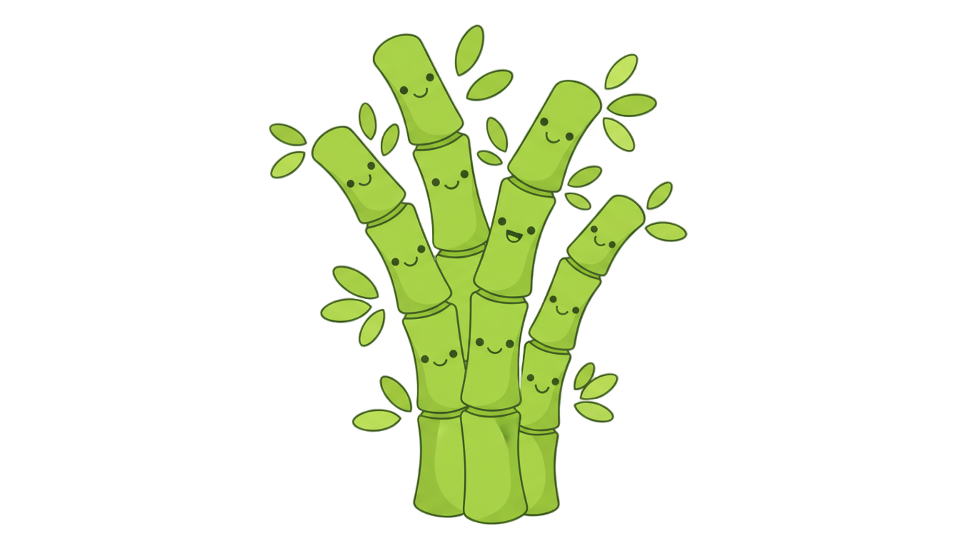 bamboo png cartoon PNG transparent background