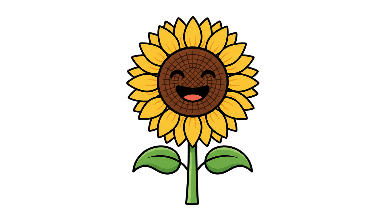 sunflower emoji png PNG transparent background