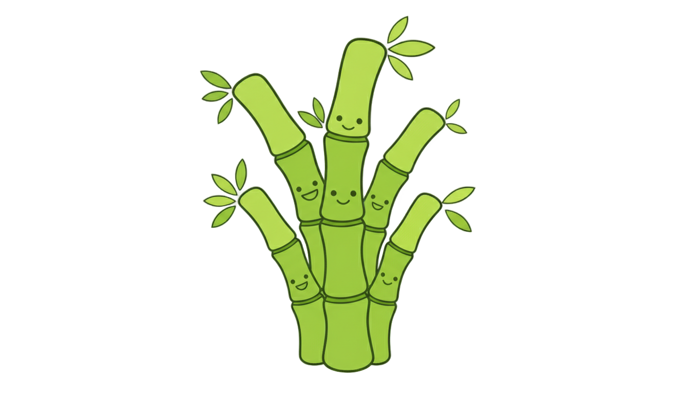 bamboo png cartoon PNG transparent background
