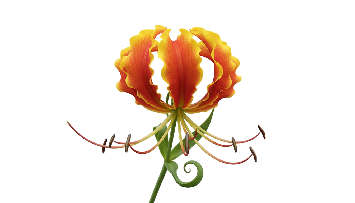 flame lily png PNG transparent background
