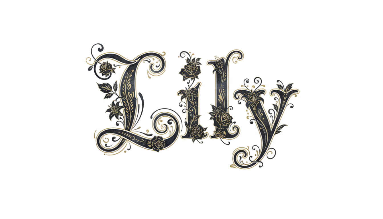 lily name png PNG transparent background