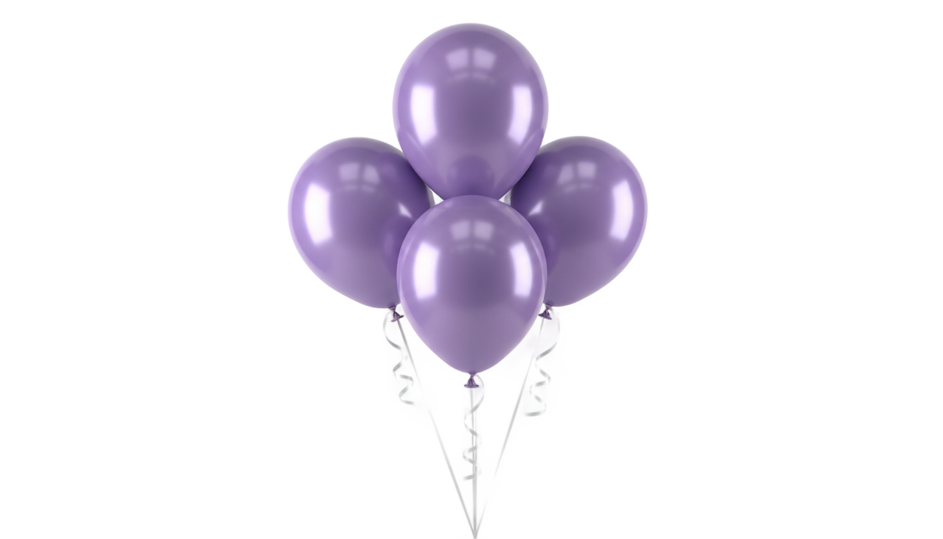 lavender balloons png PNG transparent background