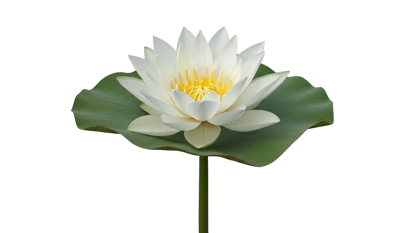 white water lily png PNG transparent background