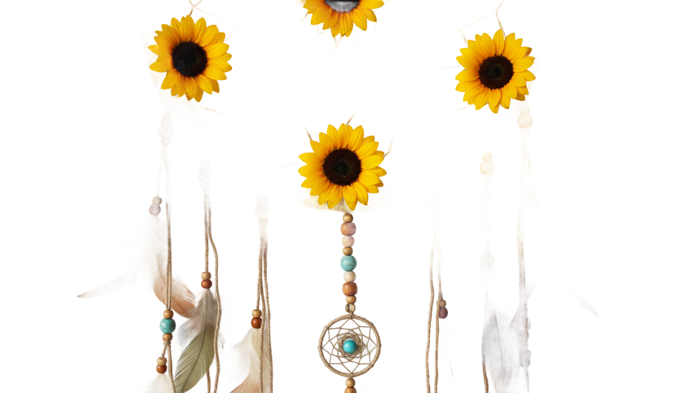 sunflower dreamcatcher png PNG transparent background