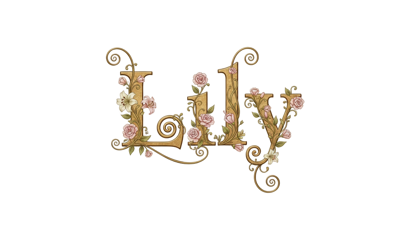 lily name png PNG transparent background