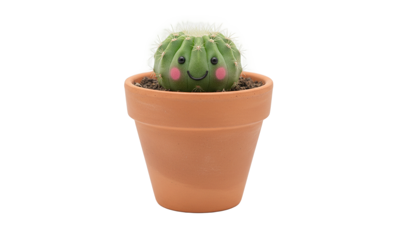 cactus kawaii png PNG transparent background