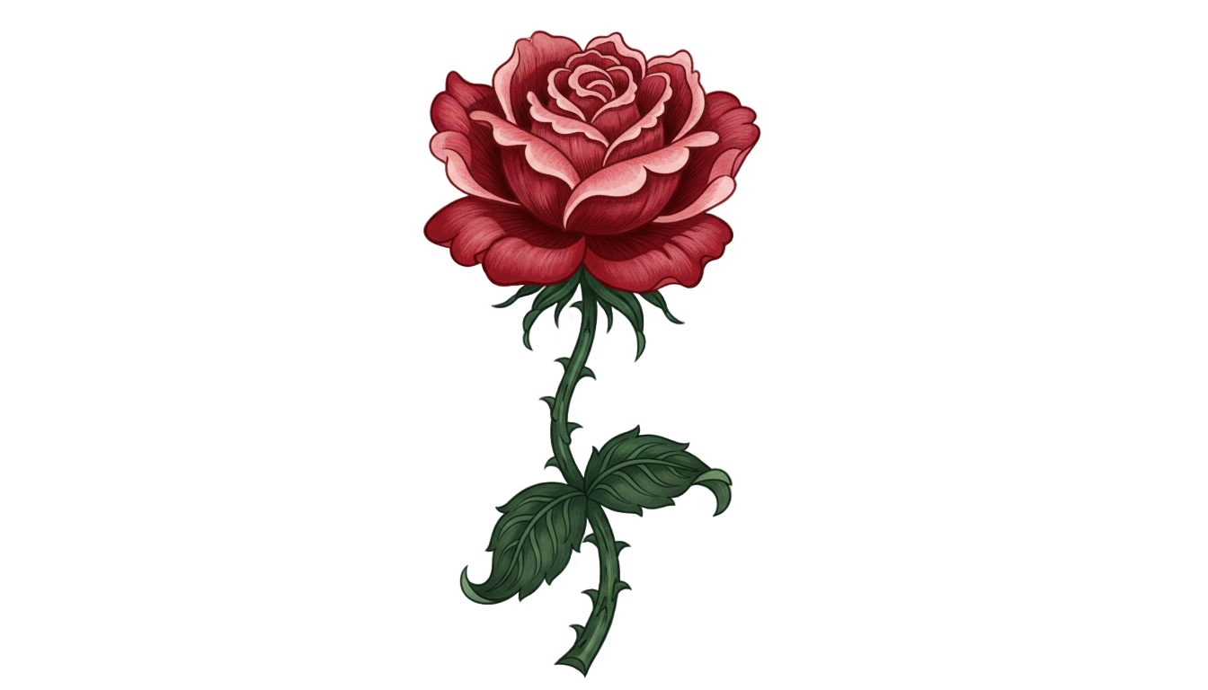 rose design png PNG transparent background
