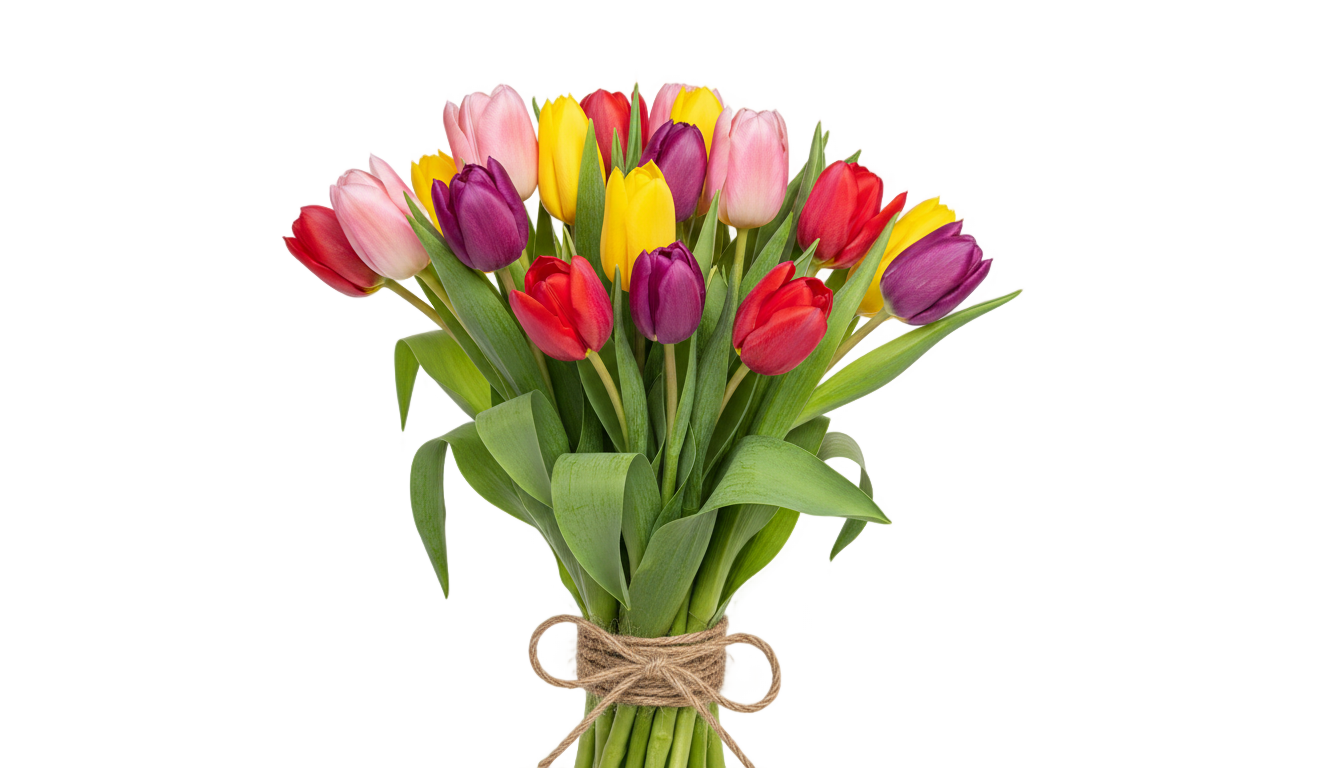 tulip bouquet png PNG transparent background