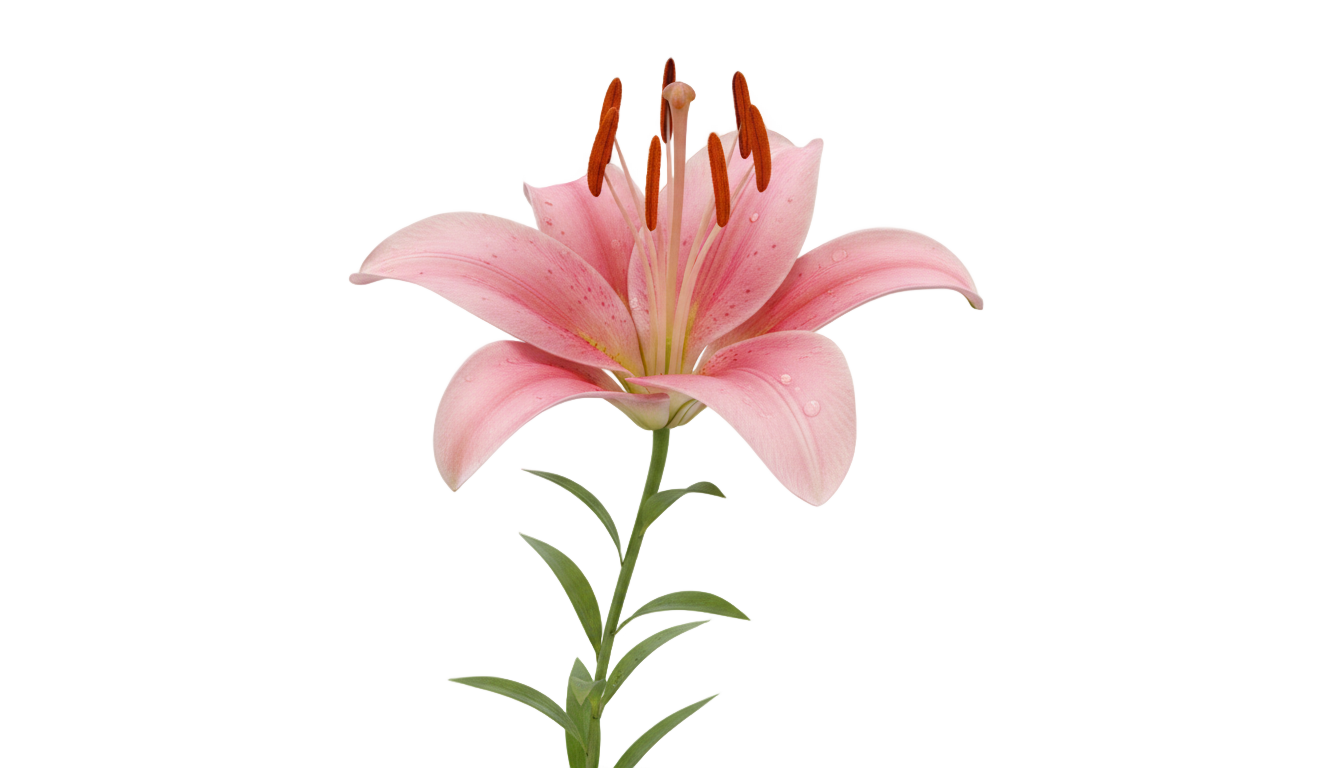 pink lily png PNG transparent background