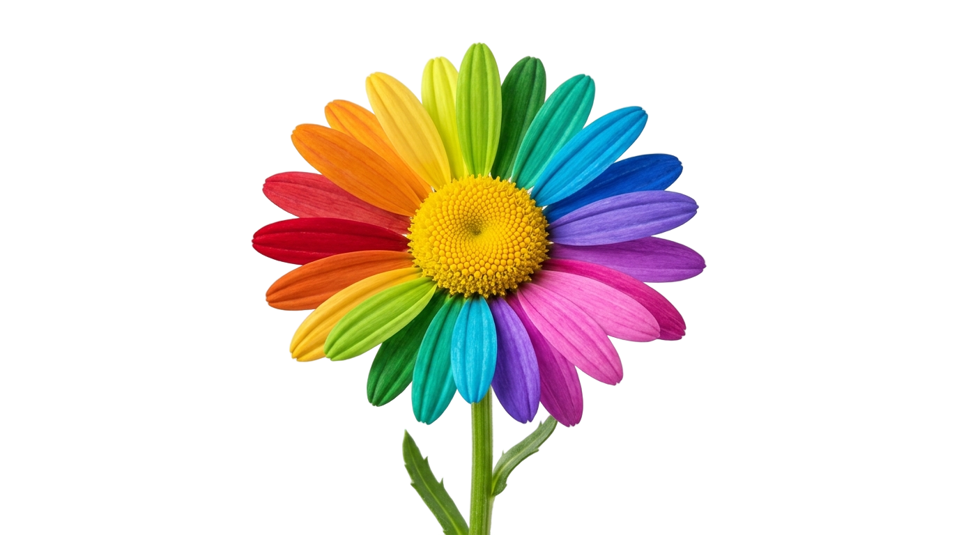 colorful daisy png PNG transparent background