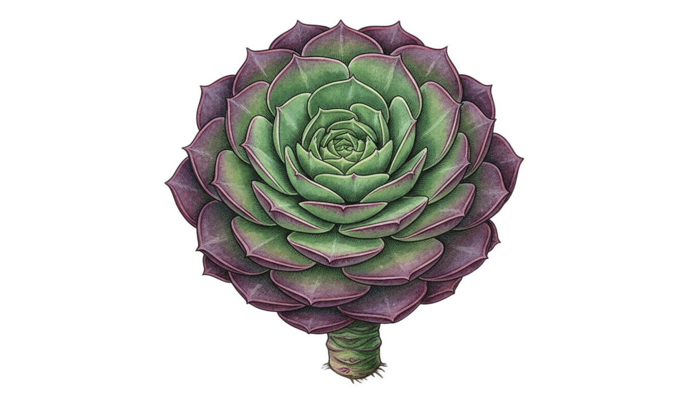 succulent illustration png PNG transparent background