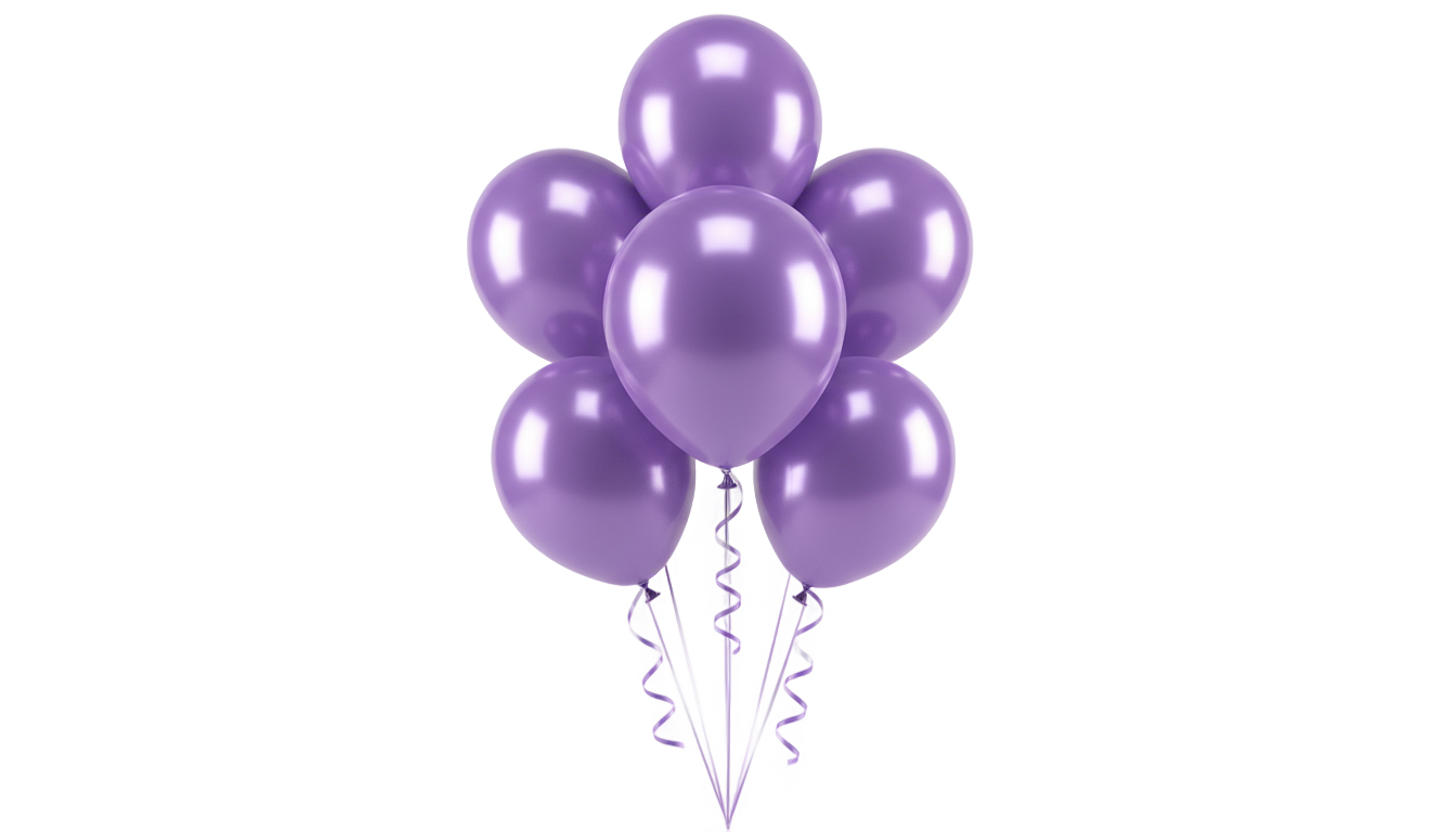 lavender balloons png PNG transparent background