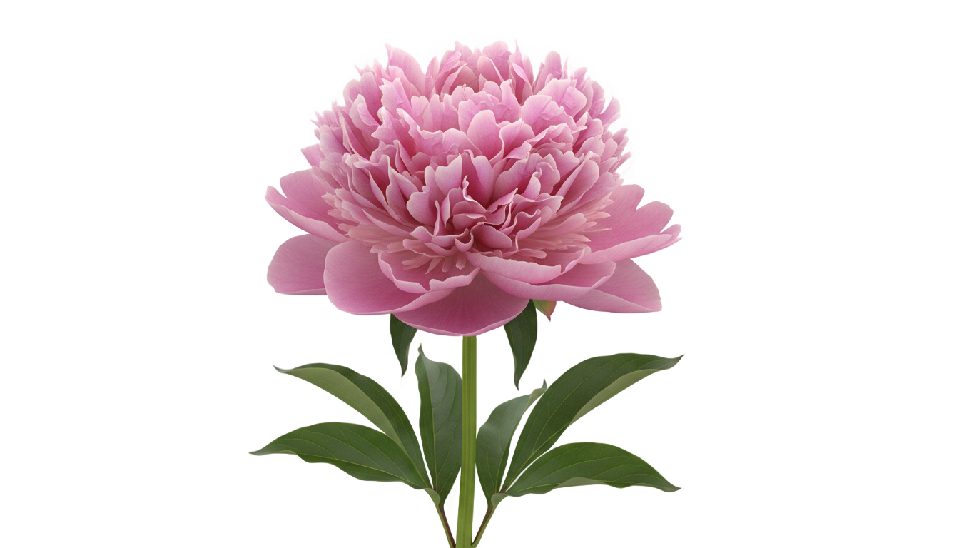 pink peony flower png PNG transparent background