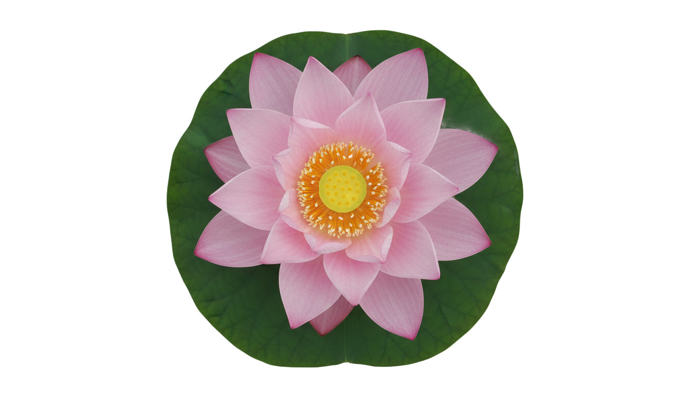 lotus top view png PNG transparent background