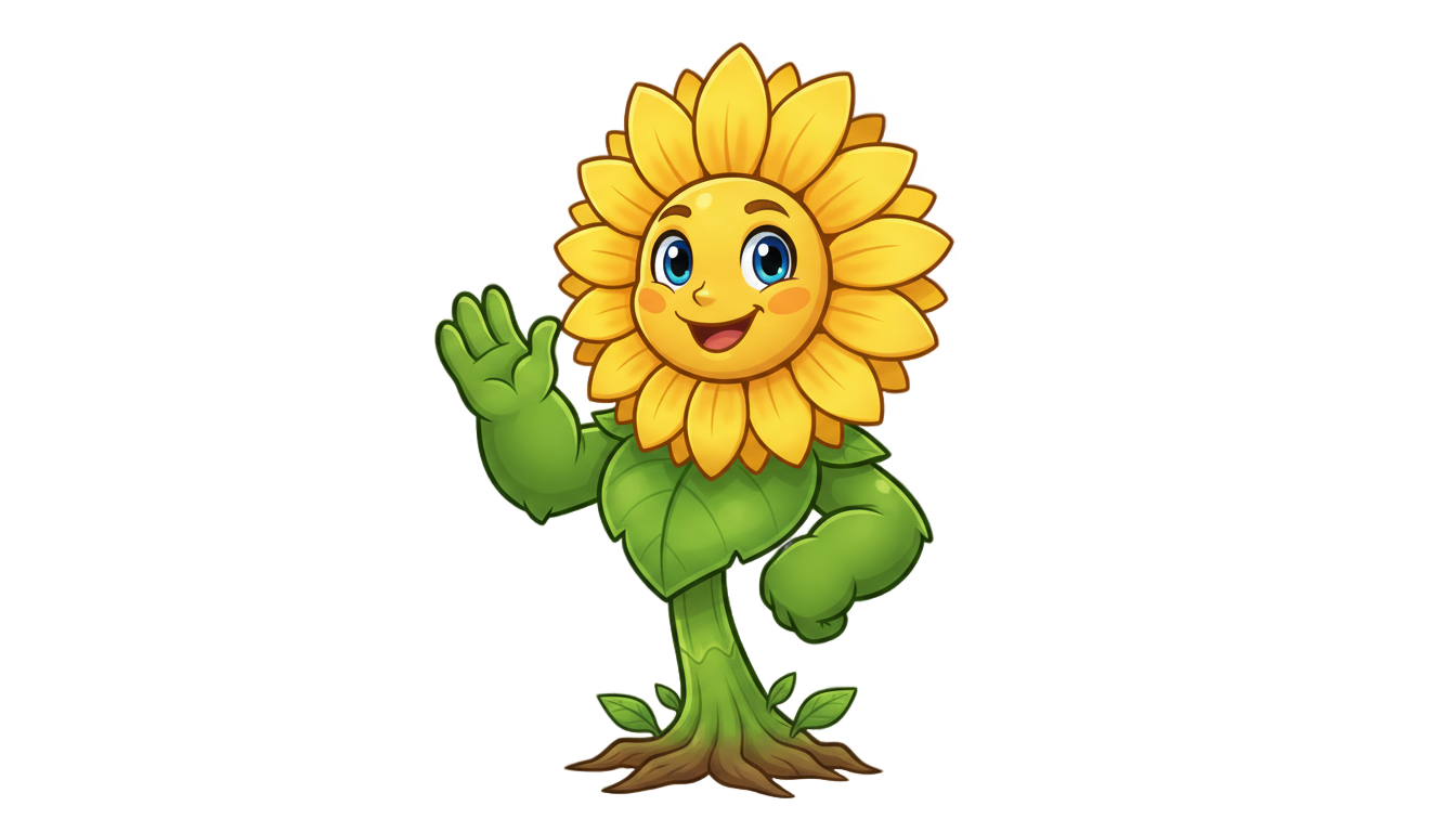 sunflower pvz2 png PNG transparent background