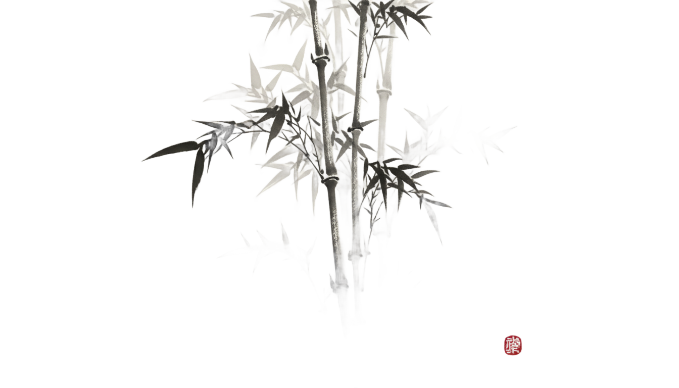 bamboo art png PNG transparent background