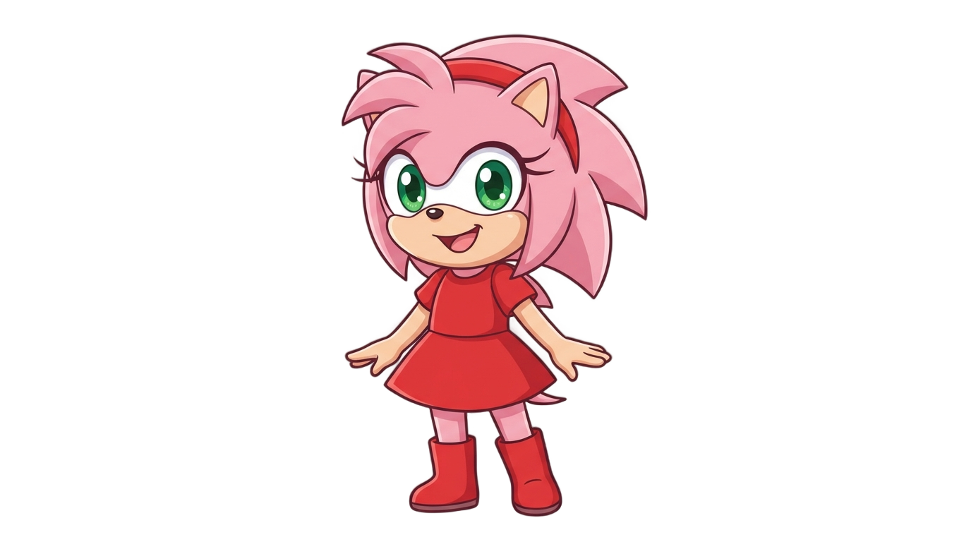 amy rose png PNG transparent background