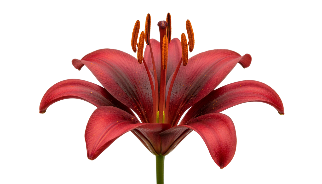 red lily flower png PNG transparent background