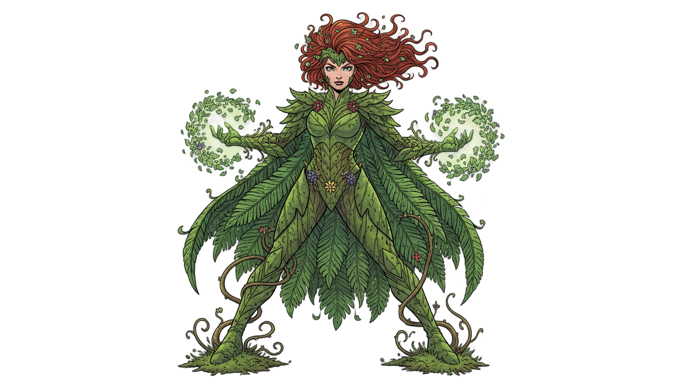 poison ivy comic png PNG transparent background