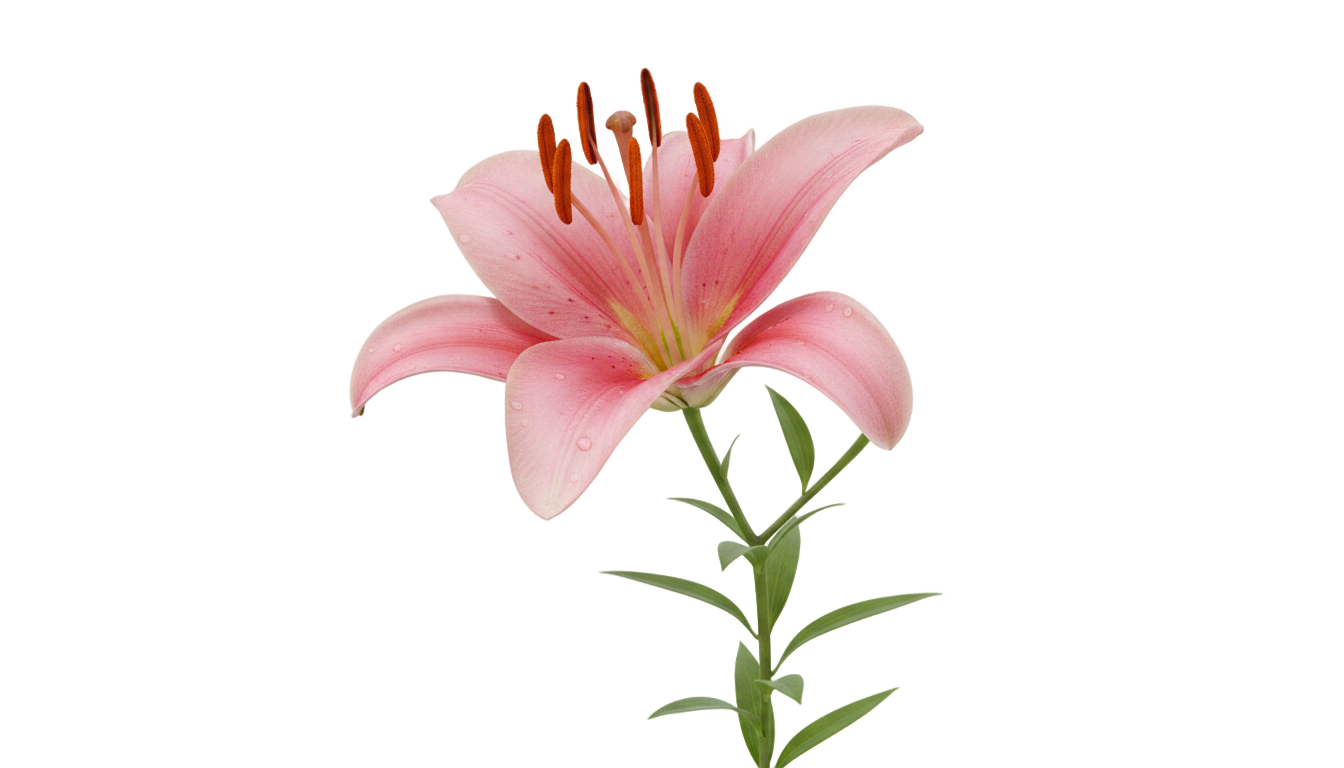 pink lily png PNG transparent background