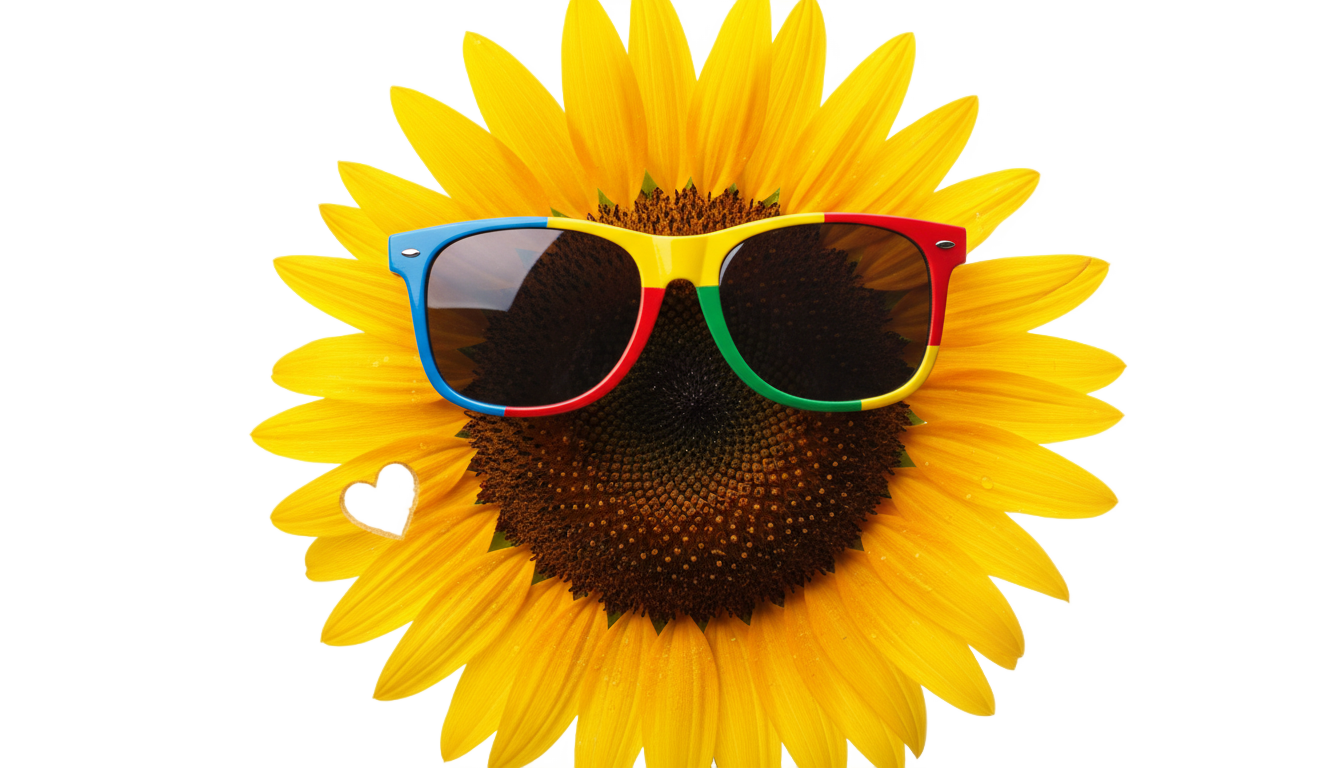 bad bunny sunflower png PNG transparent background
