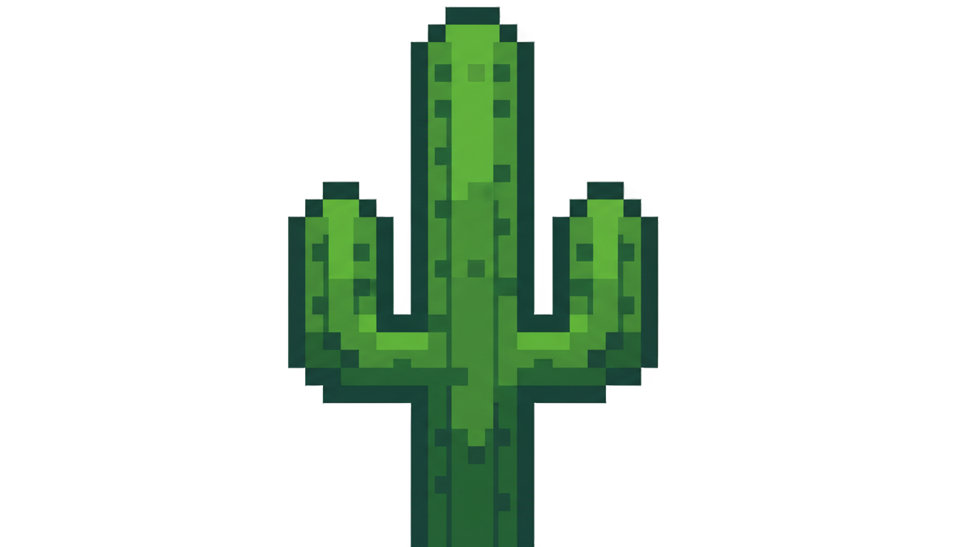 chrome dino game cactus png PNG transparent background